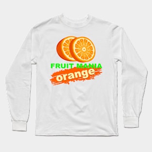 FRUIT-MANIA,-ORANGE Long Sleeve T-Shirt